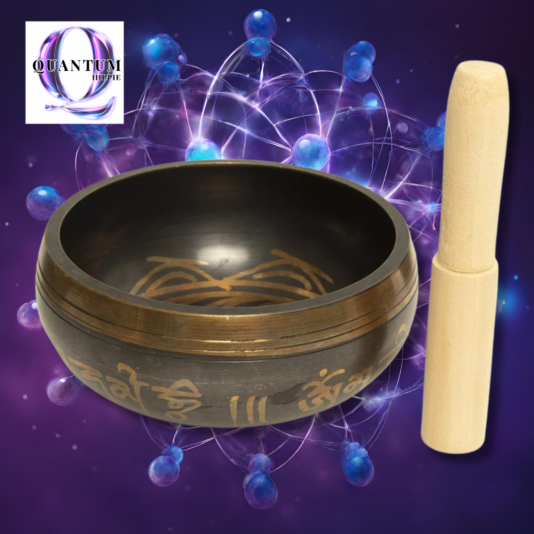 Quantum Healing Tibetan Turned Singing Bowl Set