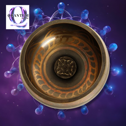 Quantum Healing Tibetan Turned Singing Bowl Set