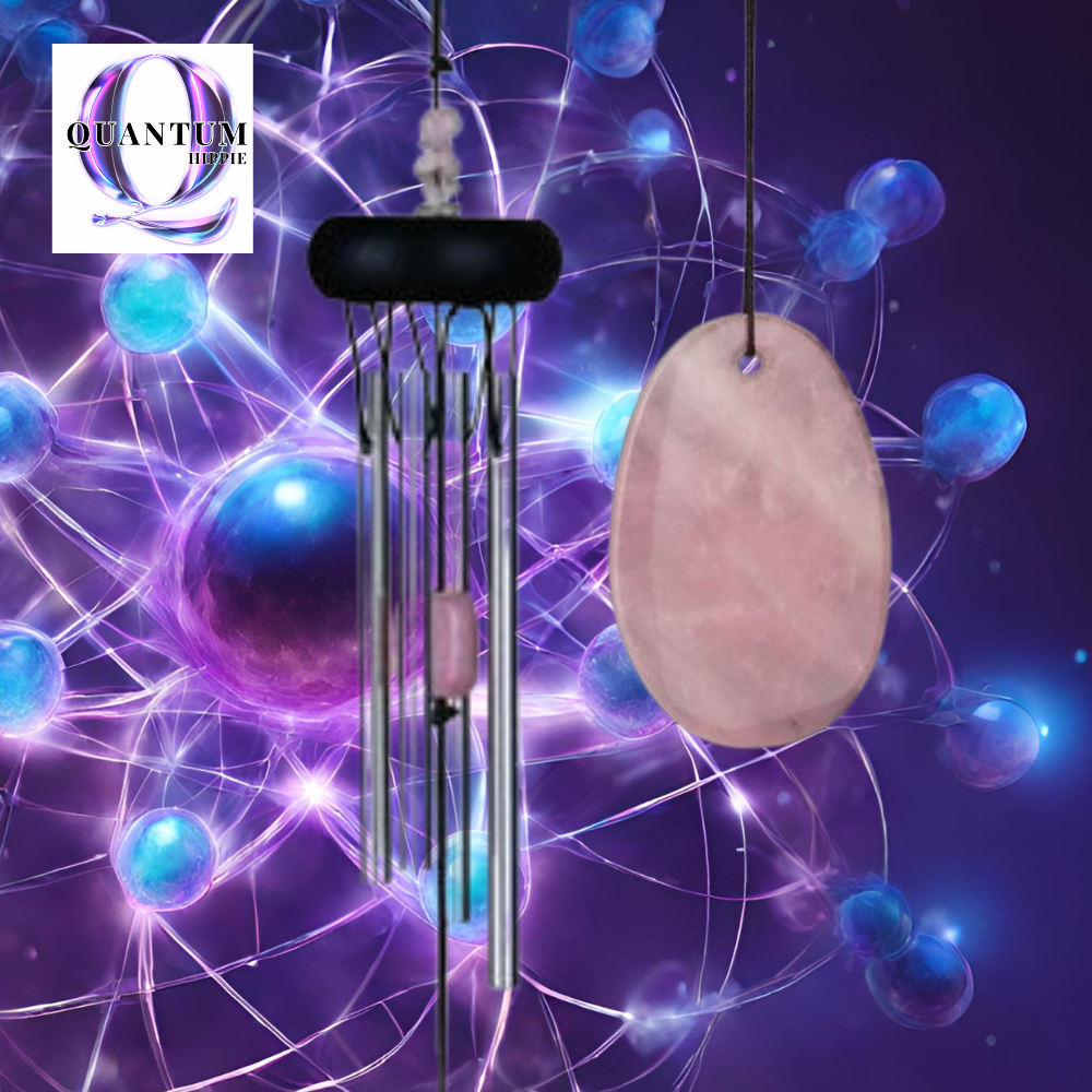 Genuine Rose Quartz Musically Tuned Windchime