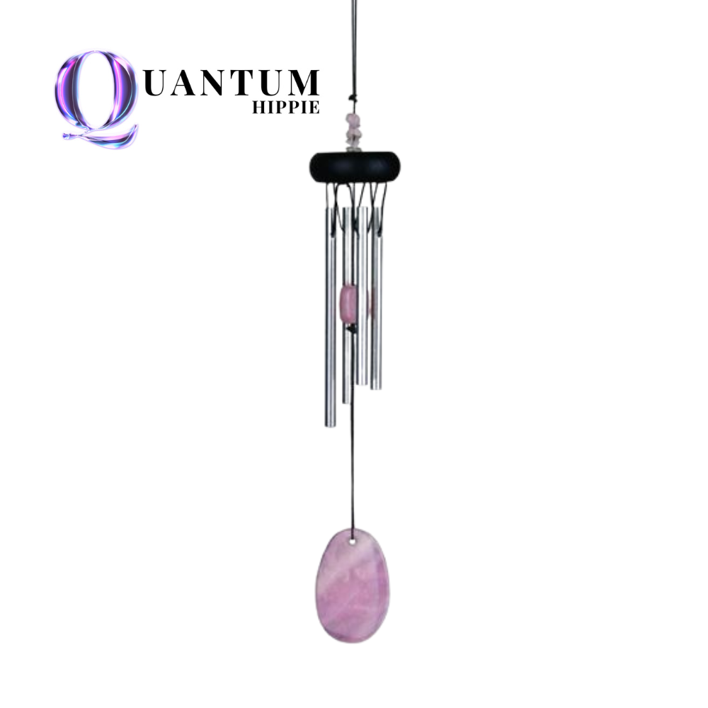 Genuine Rose Quartz Musically Tuned Windchime