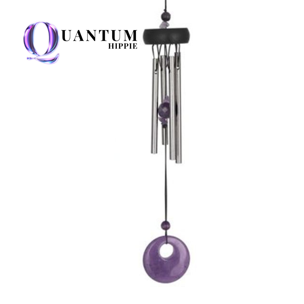 Genuine Amethyst Musically Tuned Windchime